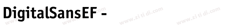 DigitalSansEF 字体转换